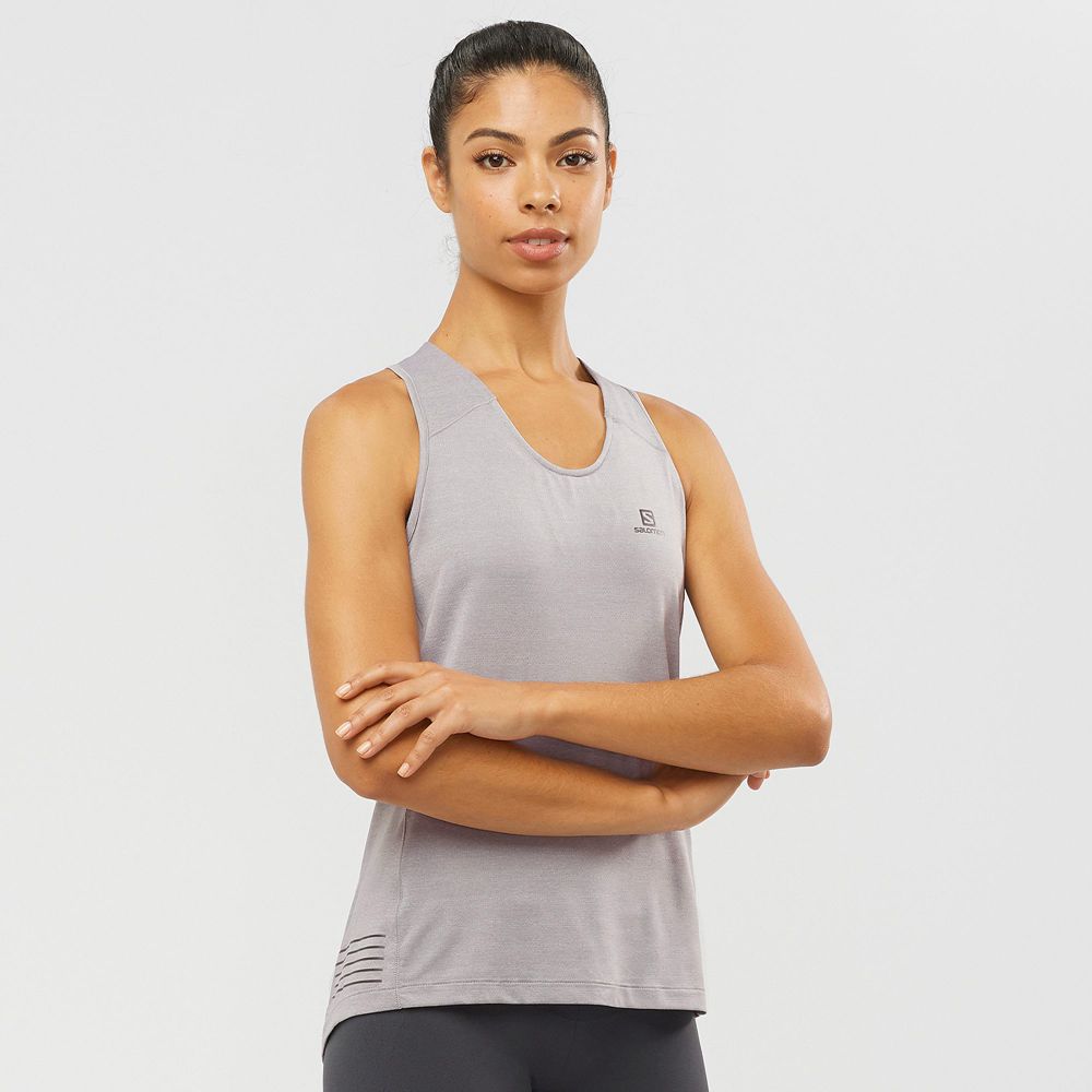SALOMON XA W Philippines - Women's Tank - Grey | 852169-ZUC